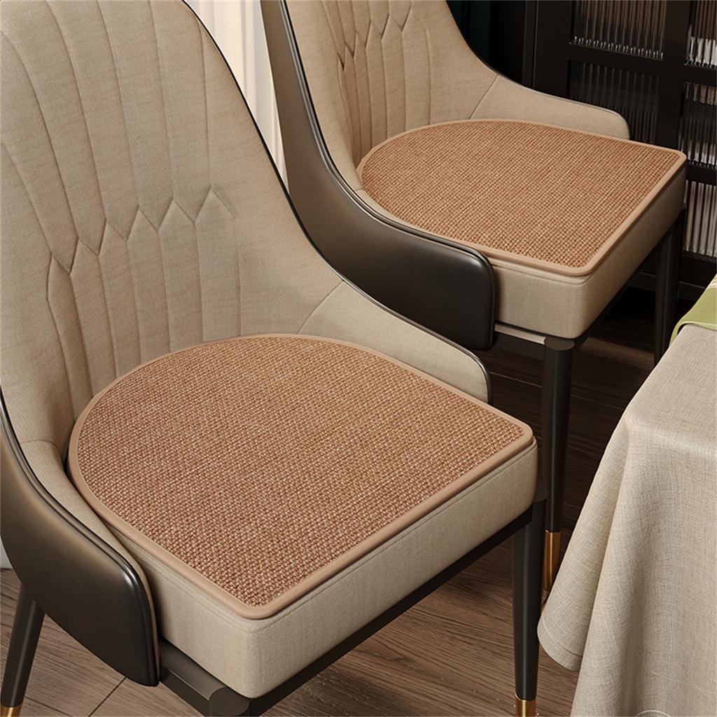 Chair Cushion Slip Proof Seat Cushion Semicircular Cooling Fabric Chair Cushions for Kitchen Dining or Office Use