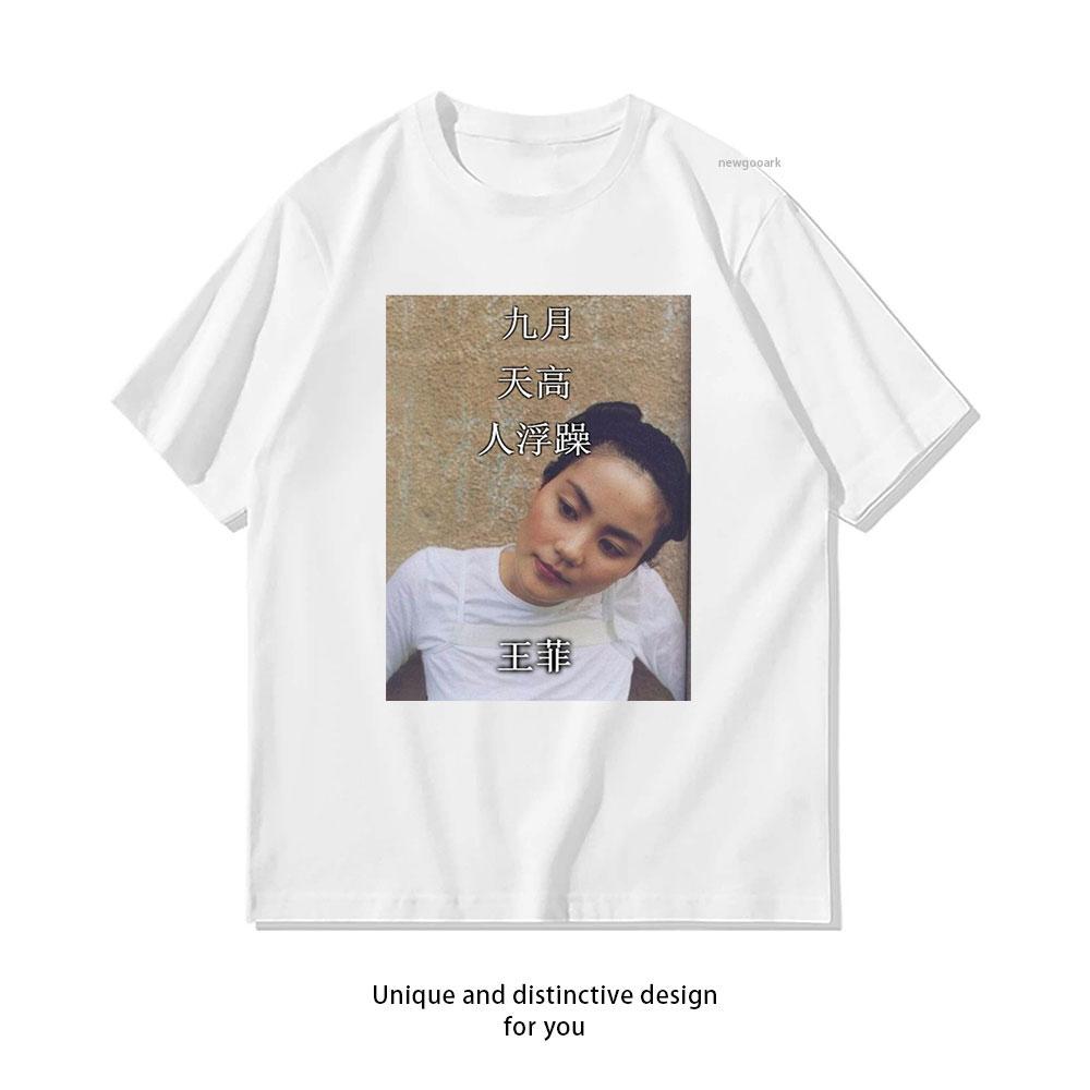 Faye Wong Wang Fei Tshirt WoUnisex Unisex Casual Cotton Graphic T Shirts Adult Tops Tee Shortsleev Breathable ropa de hombre
