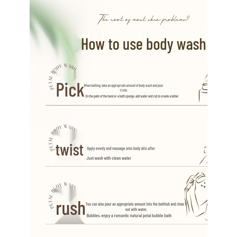 Lan Zhuo Li Cherry Blossom Scented Shower Gel