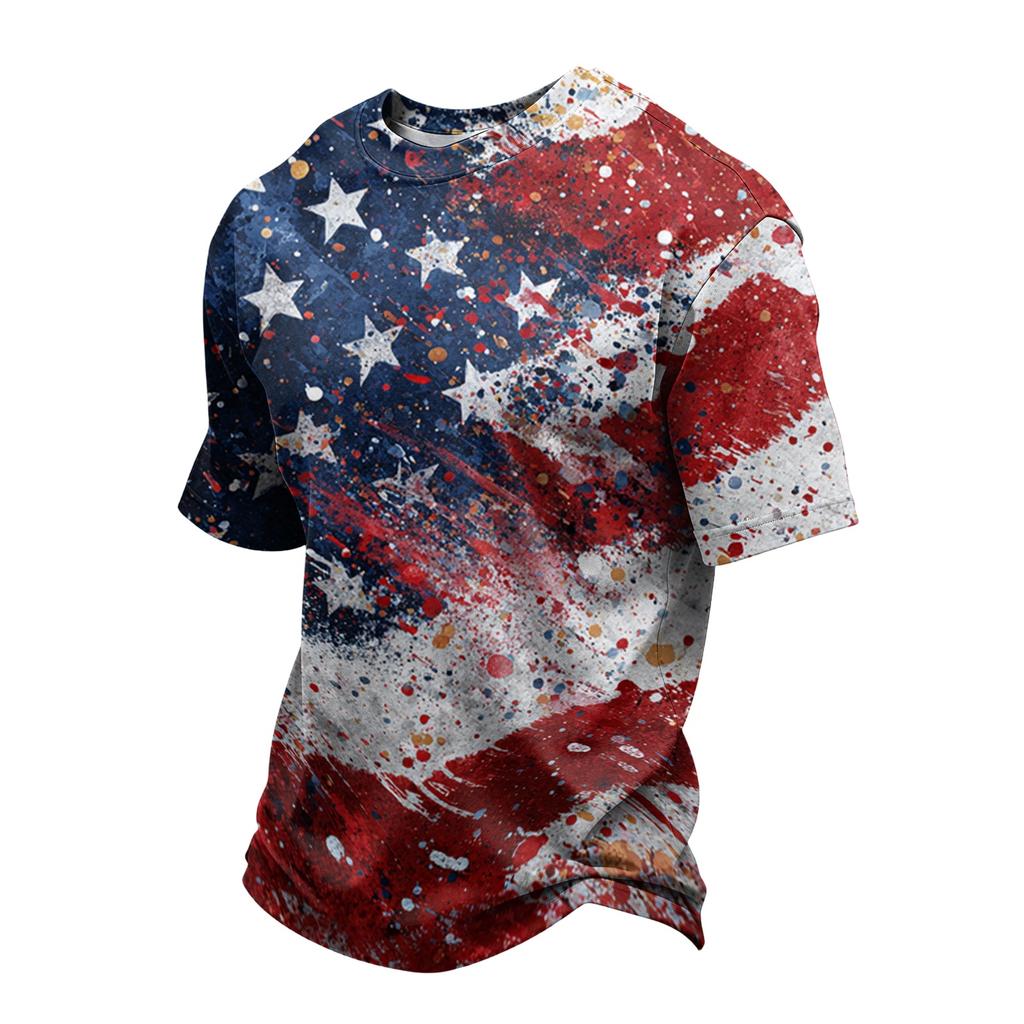 Men's Casual Quick Dry Breathable Mesh Short Sleeve T Shirt Lightweight Comfortable Round Neck Summer Top for Outdoor Sports