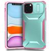 Coque Pour iPhone 11 Pro Max 12 13 mini 14 15 16 Plus X XR XS Max Qualité Militaire Antidérapante Cache Coulissant pour Objectif de Caméra Coques iPhone13