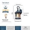 European Style Waterproof Solar Wall Lamp: Super Bright Antique Design for Outdoor Courtyards, Corridors, and Villa Hallways