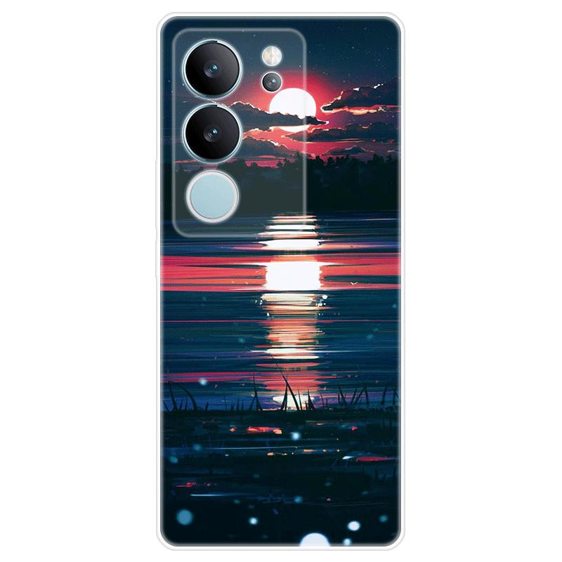 Soft Silicone For Vivo V29 Case TPU Painted Back Cover Vivo V29 Casing