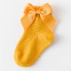 0-5Years Newborn Baby Girls Socks With Bows Breathable Toddlers Girl Short Socks Hollow Out Kids Infant Princess Cute Socks