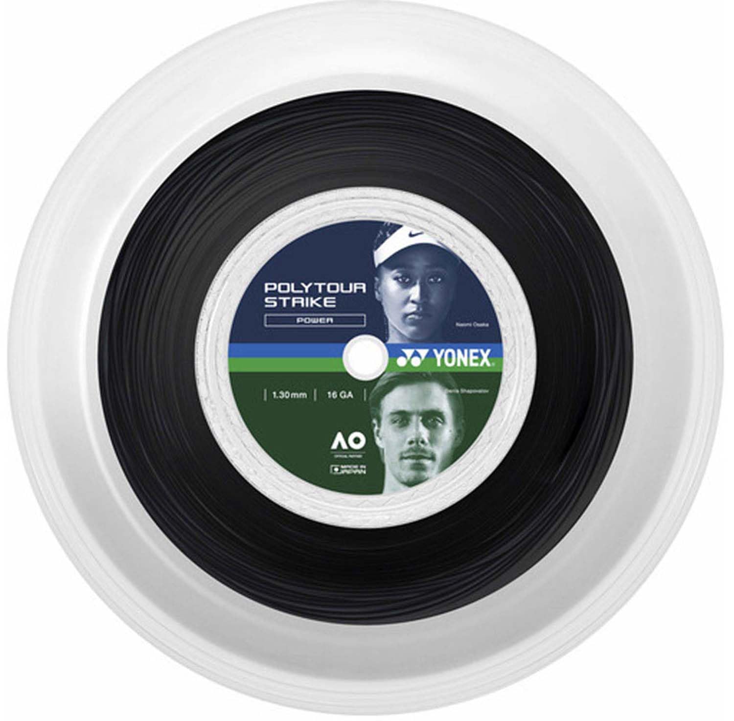 YONEX Poly Tour Strike 130 200m PTST130R2 cool black
