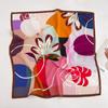 100% Silk Crepe Square Scarf Women Fashion Office Decorative Lace Neckerchief