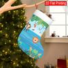 Christmas Decoration Fireplace Hanging Stocking A Single Piece Featuring Baby Animals In a Jungle Setting, Acc