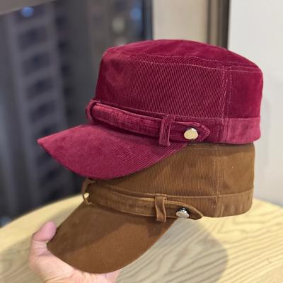 Retro Simple Printed Letters Old Washed Short Brim Peaked Cap for Men and Women New Pure Cotton Breathable Soft Top Baseball Cap