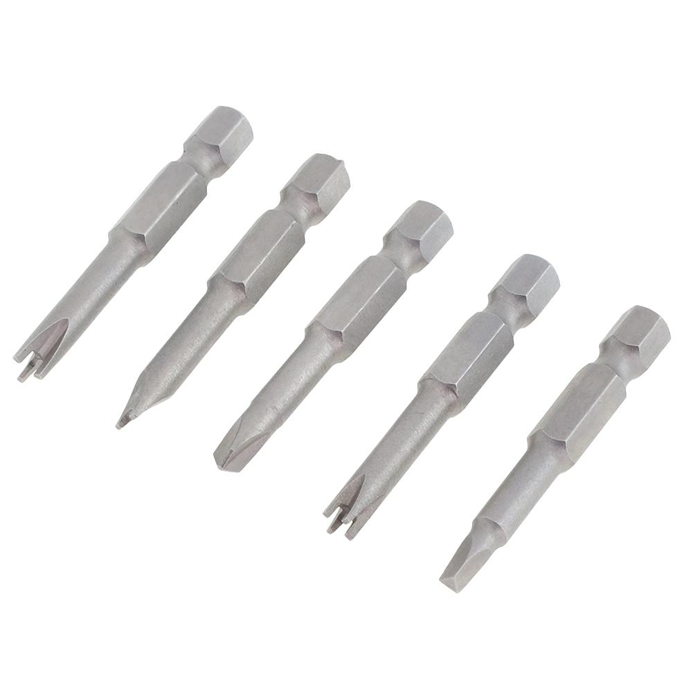 Screwdriver Bits 50mm 5pcs Set Grey Inner Cross Screwdriver