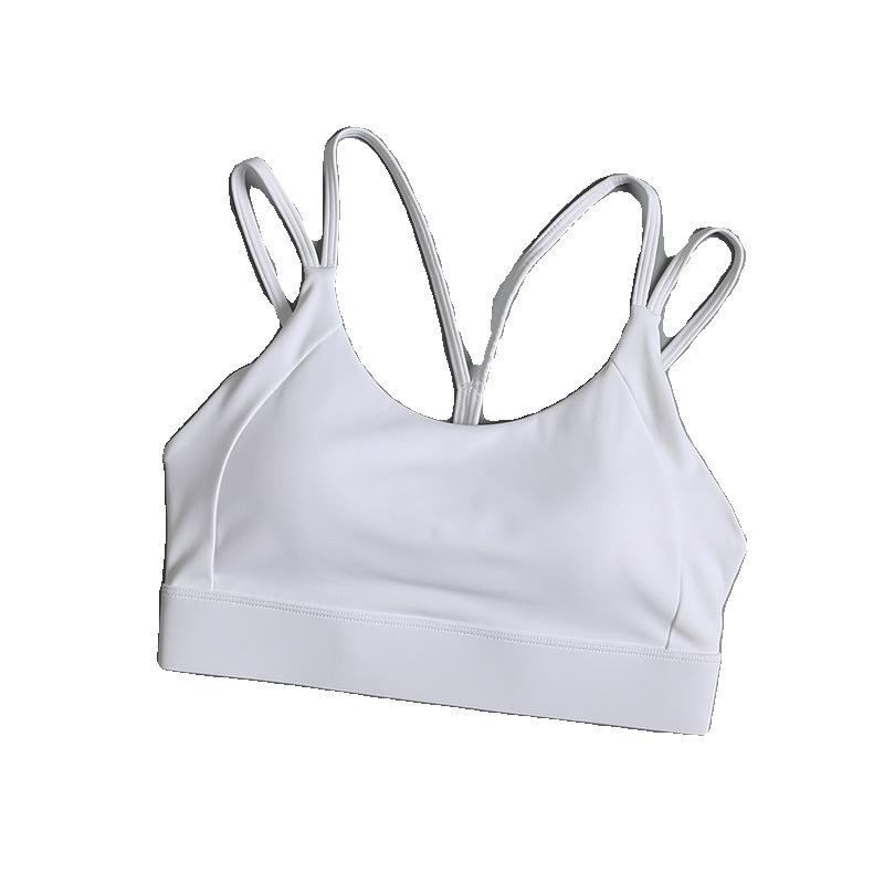 Women's Shockproof Sports Bra - High-Intensity Yoga and Running Vest with Beautiful Back Design