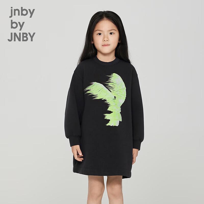 Осеннее платье А-силуэта с длинным рукавом для девочек JNBY 120