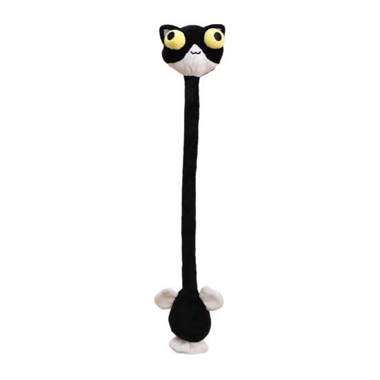 

Long Neck Animal Plush Keychain Cute Monkey Tiger Chick Doll for Bags Backpacks Cute Big-Eye Design Funny Stress Relief Cat