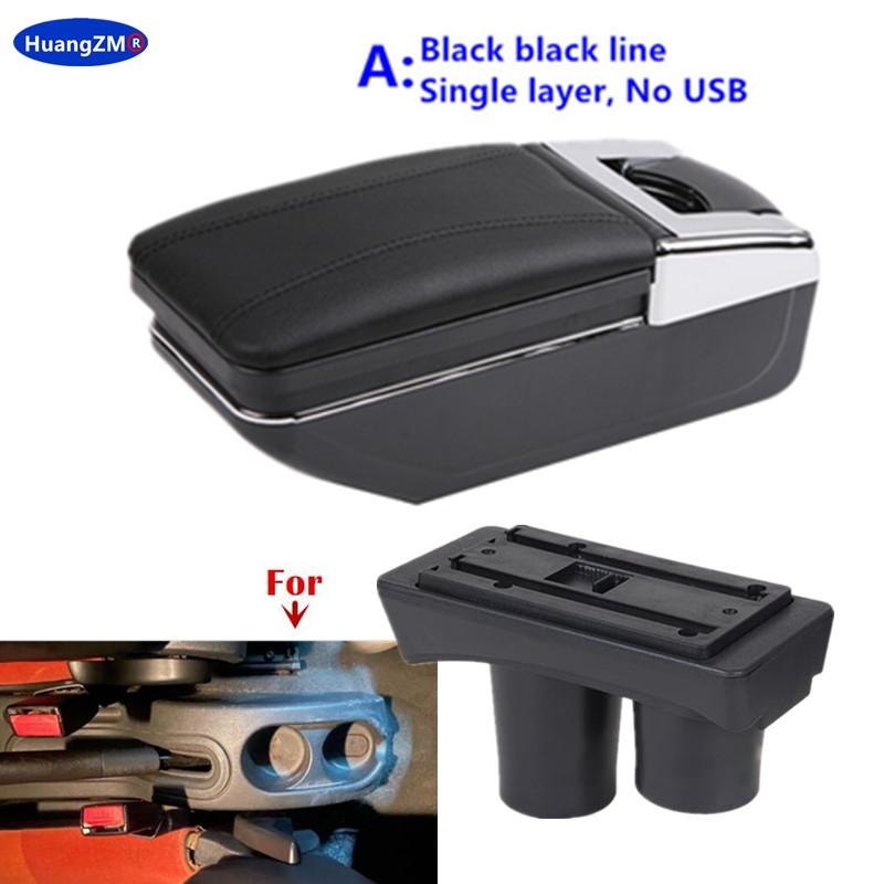 For Citroen C2 C3 Car Armrest Box Central Storage Box Interior Retrofit USB Charging Ashtray Car Accessories