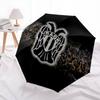 PAOK, automatic folding umbrella, portable and foldable design, 8 ribs, a Christmas or birthday gift.