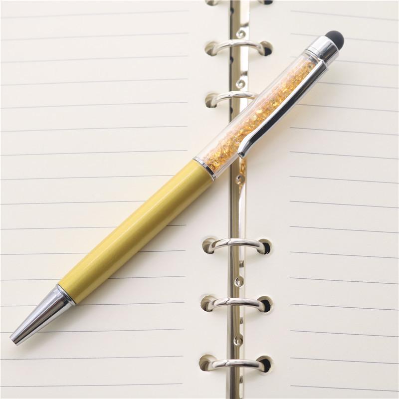 Shuo Lei Kristallen Stylus Pen: Metalen balpen met diamanten accent
