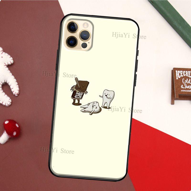 The Dentist Tooth Phone Case For iPhone 13 12 11 14 Pro Max Mini XS X XR 6S 7 8 Plus SE 2020 Soft Cover Case