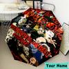 Custom Name Horror Movie Characters  Umbrella, Foldable Umbrella Suitable for Outdoor Shopping Travel Sports, Exquisite Gift for Family