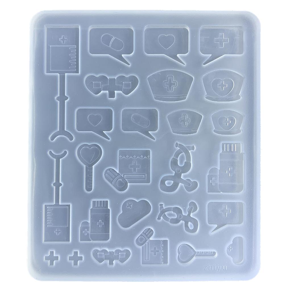 Playing Card Silicone Resin Mold Tiny Bowknot Star Tennis Shape Mold Filling Craft 3D Clothes DIY Making Handmade Crafts