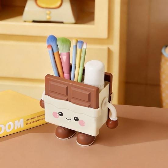 Cookie Shape Pen Holder Cute Desk Organizer Multi-Function Storage for Pens
