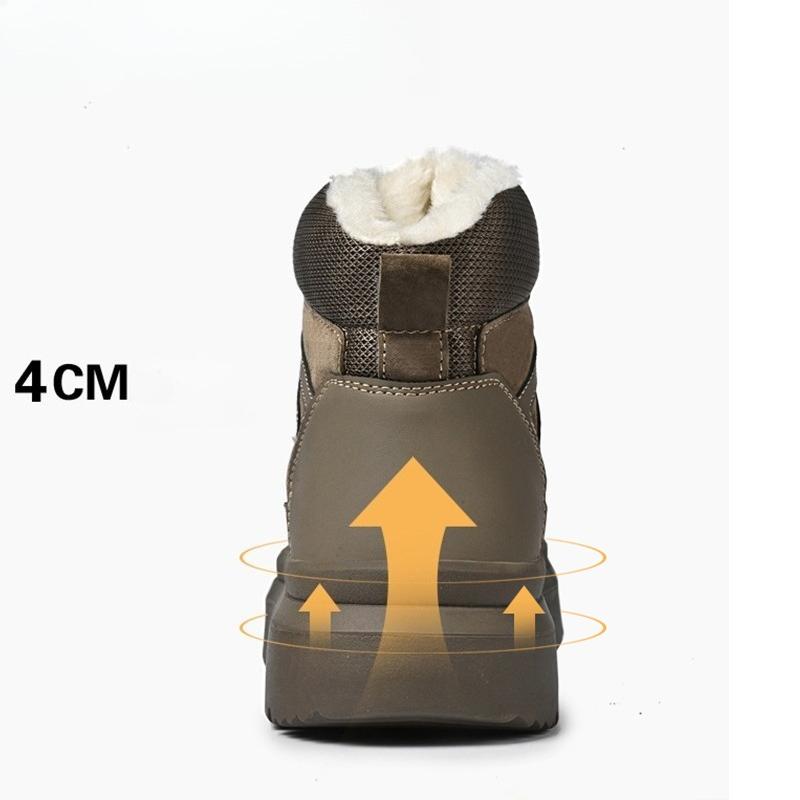 Warme Fleecegefütterte High-Top Winter Herren Wanderschuhe Outdoor Sports Laufschuhe Übergröße Lässige Sneakers für Herren