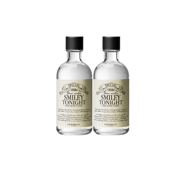 GRAYMELIN Smiley Tonight Snail Nutri Toner 130ml 2ea