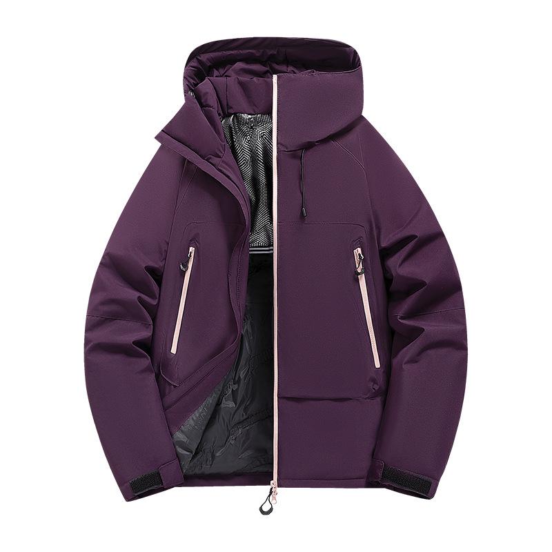 

Graphene Winter Windproof Hooded Jacket, Thickened for Outdoor Mountaineering - Unisex 2025 Edition. XL фіолетовий