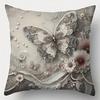 Home decoration exquisite butterfly Double-sided Printed pillow cover Short plush Suitable living room sofas throw cushion cover