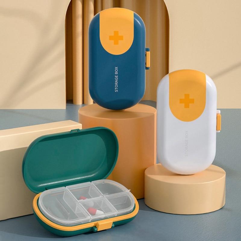 Medicine Sealing Box Pill Cutter Box Made Of PP BPA Free Safe Easy To Clean