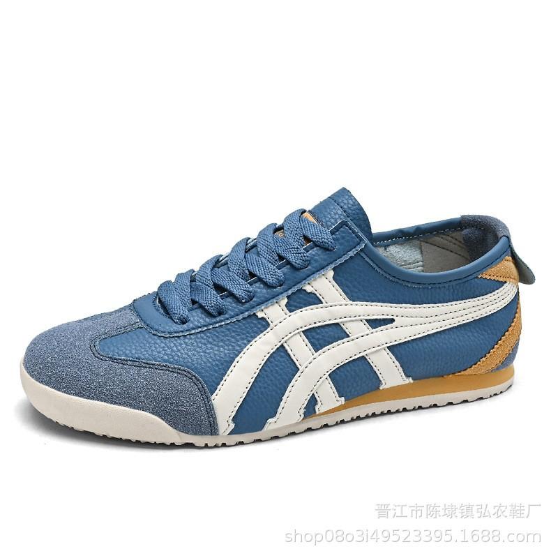 Thin-soled leather fashionable low-top lightweight Forrest Gump shoes versatile comfortable cushioning casual skateboard shoes