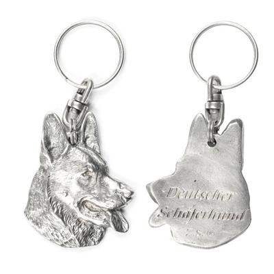German Shepherd Dog, Alsatian Wolf Dog - Silver-plated Dog Pendant, Handbag Decoration, Backpack Pendant by Brand
