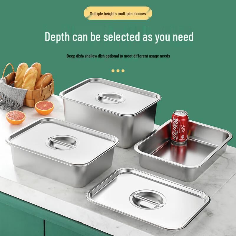 304 Stainless Steel Rectangular Food Tray