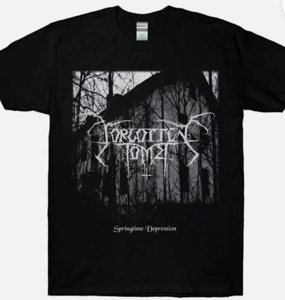Forgotten Tomb Springtime Depression Black T-Shirt Fullsize S-5XL Unisex T-Shirt XXXL