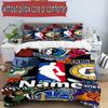 3pcs Duvet Cover Set (1*Duvet Cover + 2*Pillowcase, Without Core), Custom Name basketball Pattern Bedding Set, Home Bedroom Decor Gift
