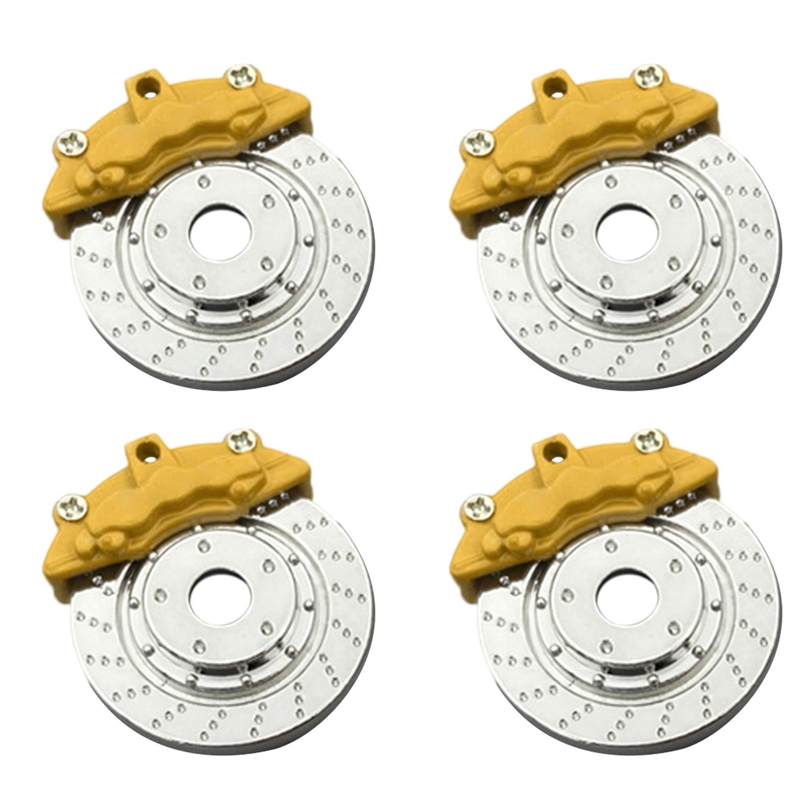 

Аксесуар для модифікації шин із супортом металевого гальмівного диска 4PCS, сумісний із оновленням автомобільних запчастин на пульті дистанційного керування WPL D12 золотий