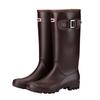 Waterproof rain shoes women's adult high rain boots buckle long water shoes Martin boots snow boots locomotive boots