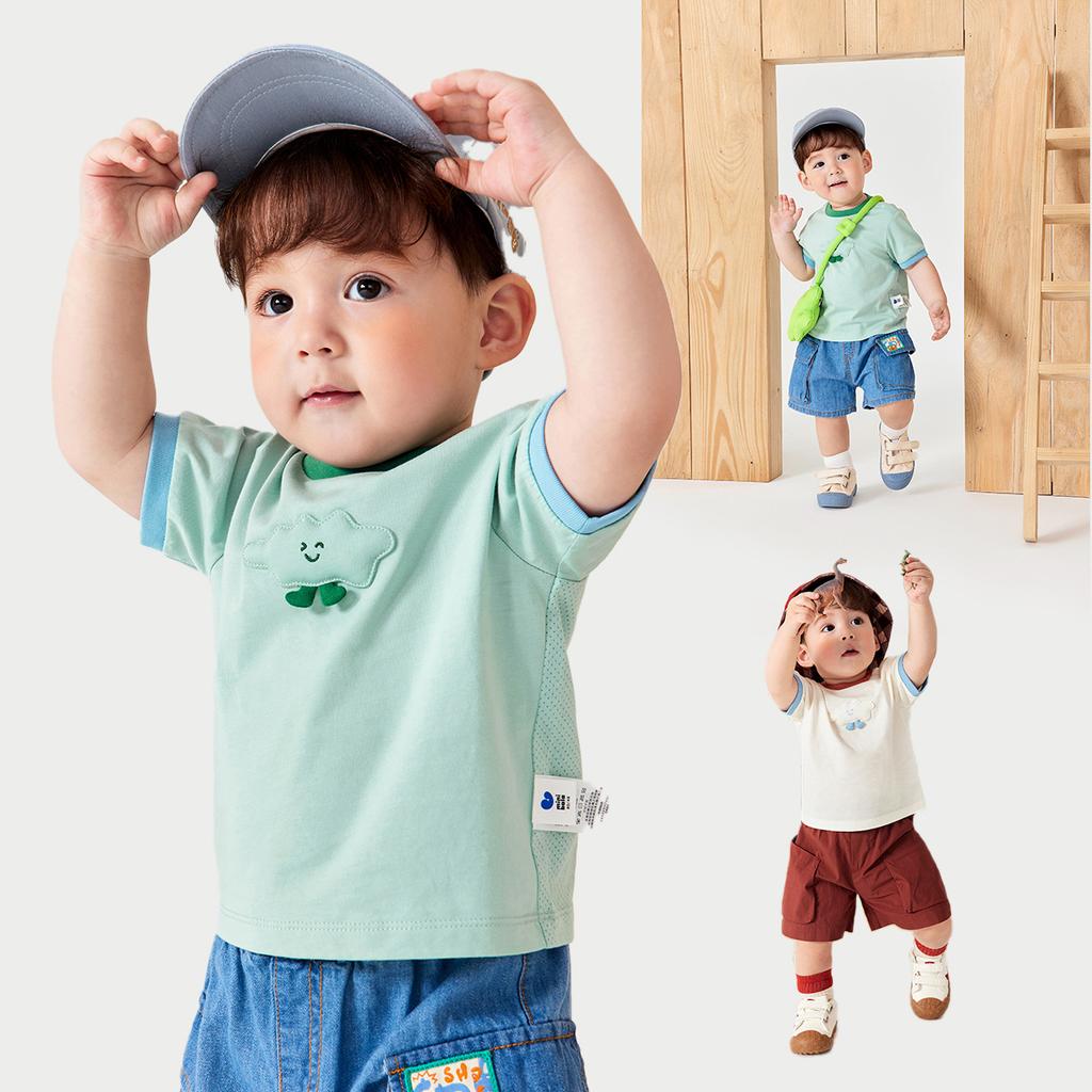 Pure Cotton Mini Balabala Children's Short-sleeved T-shirt