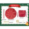 Leather Cloth Christmas Gift Bag Red Green Candy Handle Bag Christmas Tree Decorations for Home Table 2025 New Year Gift Bag