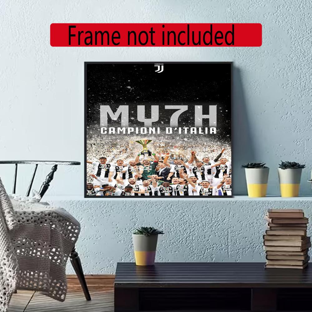 Juventus 5D Diy Diamond Paintings Mosaic Wall Round Diamond Art Painting Kits Embroidery Crystal Accessories Frameless