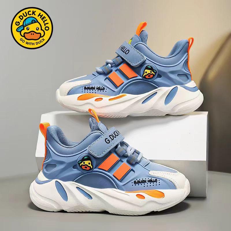 Little Yellow Duck Brand Children's Shoes Spring and Autumn New Mesh Leather Surface Small and Medium Girls Shoes Boys Sports Shoes Boys Shoes List