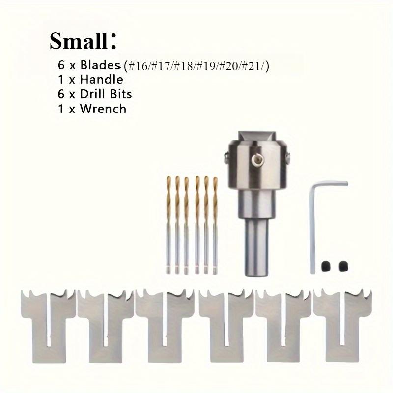 16pcs Wooden Ring Making Kit with Carbide Blades & Allen Wrench - Versatile Craft Tool Set for Jewelry
