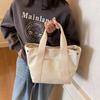 Large capacity 2025 tote bag Go to work Go out niche design Commuter simple literature Student clothing Handheld cloth bag