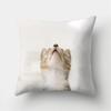 Cute Cat Print Decorative Cushion Pillowcase  Cover Pillow Sofa Living Room