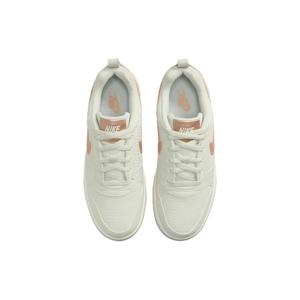 Nike Court Borough Prm Fabric Leather Comfortable Low Top Sneakers Women Sneakers Red Copper 861533-001