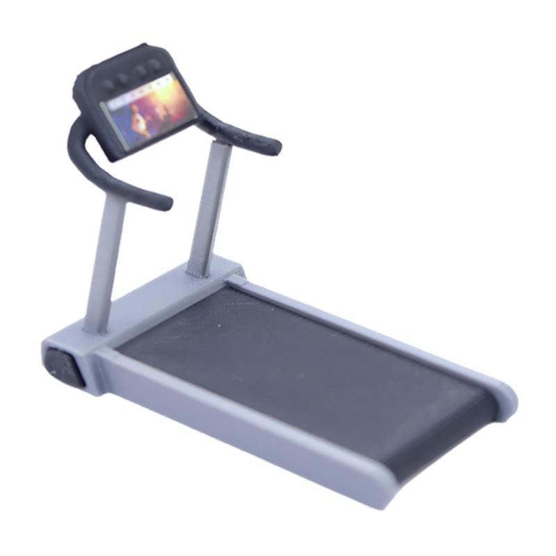 

High Precisions 3D Printed 1/12 Doll House Gym Equipment Set Plastic Materials Safe For Kids Miniature Fitness Equipment