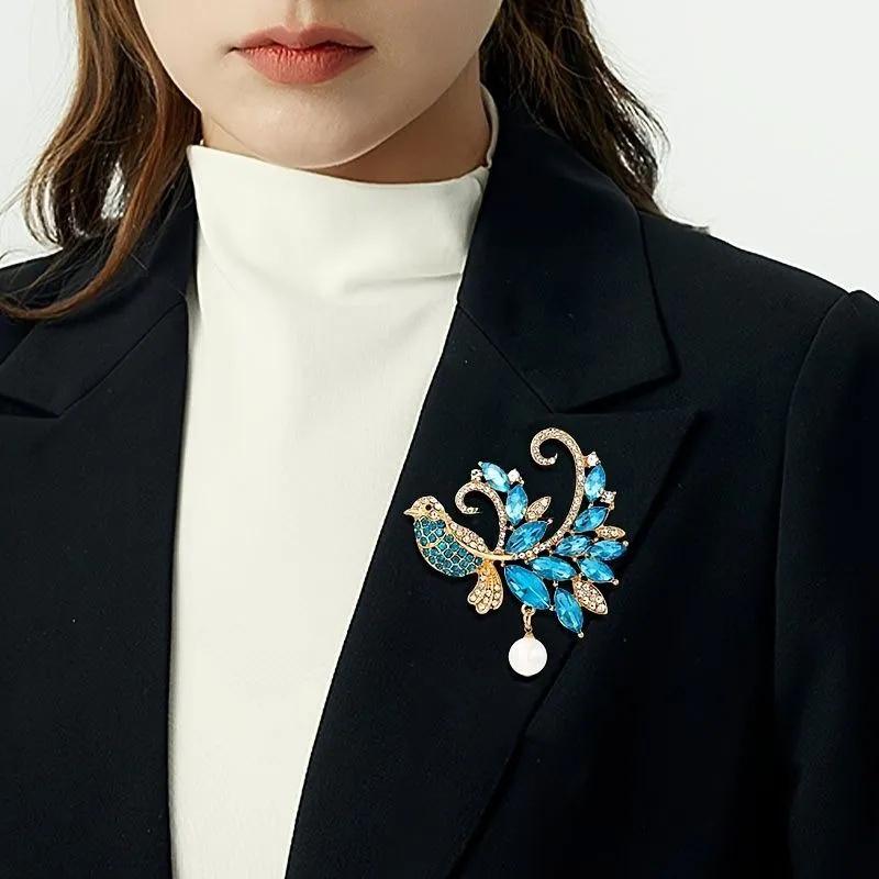 

Креативная брошь из сплава, креативные аксессуары, значок. One size синий