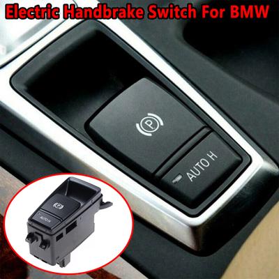 Autodiely Zostava ručnej brzdy Tlačidlo parkovacej brzdy Auto H Control Switch Kryt Výmena pre BMW X5 X6 E70 E71 E72
