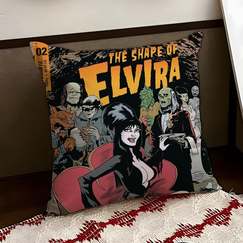 EElviraS Mistress Dark Cushion Cover Reversible Soft Durable Pillow Cover Home  Car MultiScene Use for Daily Comfort