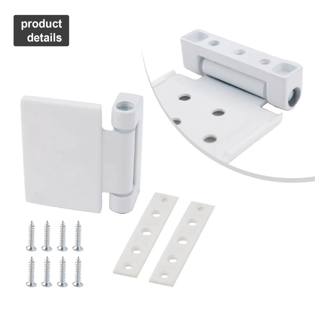 Fensterscharniere Verdicktes Türfahnen-Scharnier mit Platten-Set für Fenster Kunststoffstahl Flache Klappscharniere Heim-Sicherheitsbeschläge