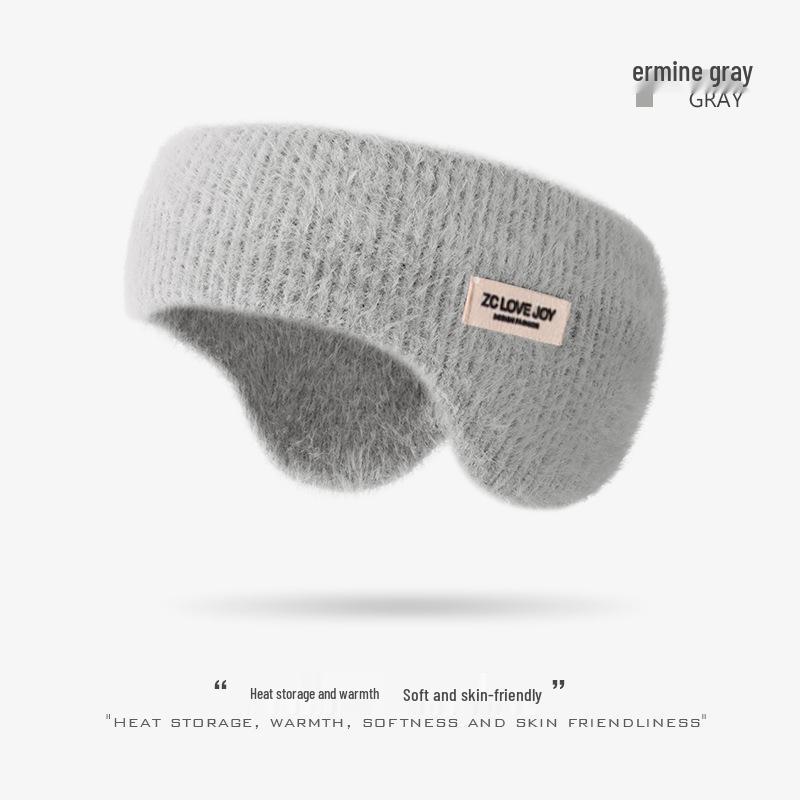 Autumn & Winter Faux Mink Fur Earmuffs: Windproof & Coldproof Headband for Cycling, Outdoor Sports, Sleep & Postpartum Warmth