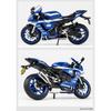 1/12 Yamaha YZF-R1M Alloy Racing Motorcycle Model Simulation Diecast Metal Cross-Country Motorcycle Model Sound and Light Kids Toy Gift
